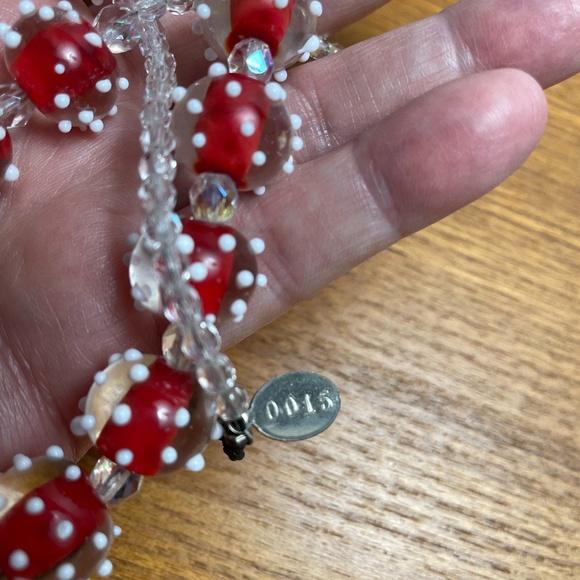 Hand Made Lamp Work Bead Necklace/Earrings - Picture 5 of 9